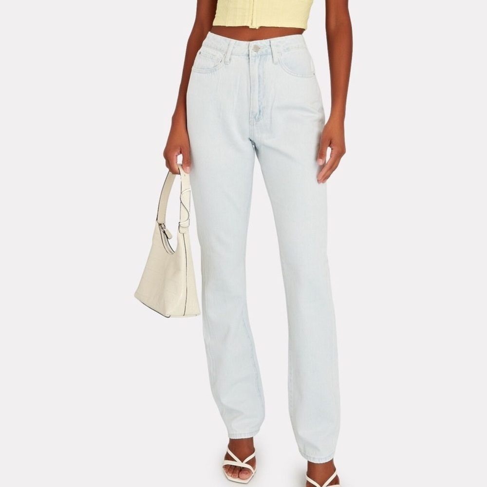 Danielle Bernstein x We Wore What Icy Wash The Icon Straight Leg highwasted jean